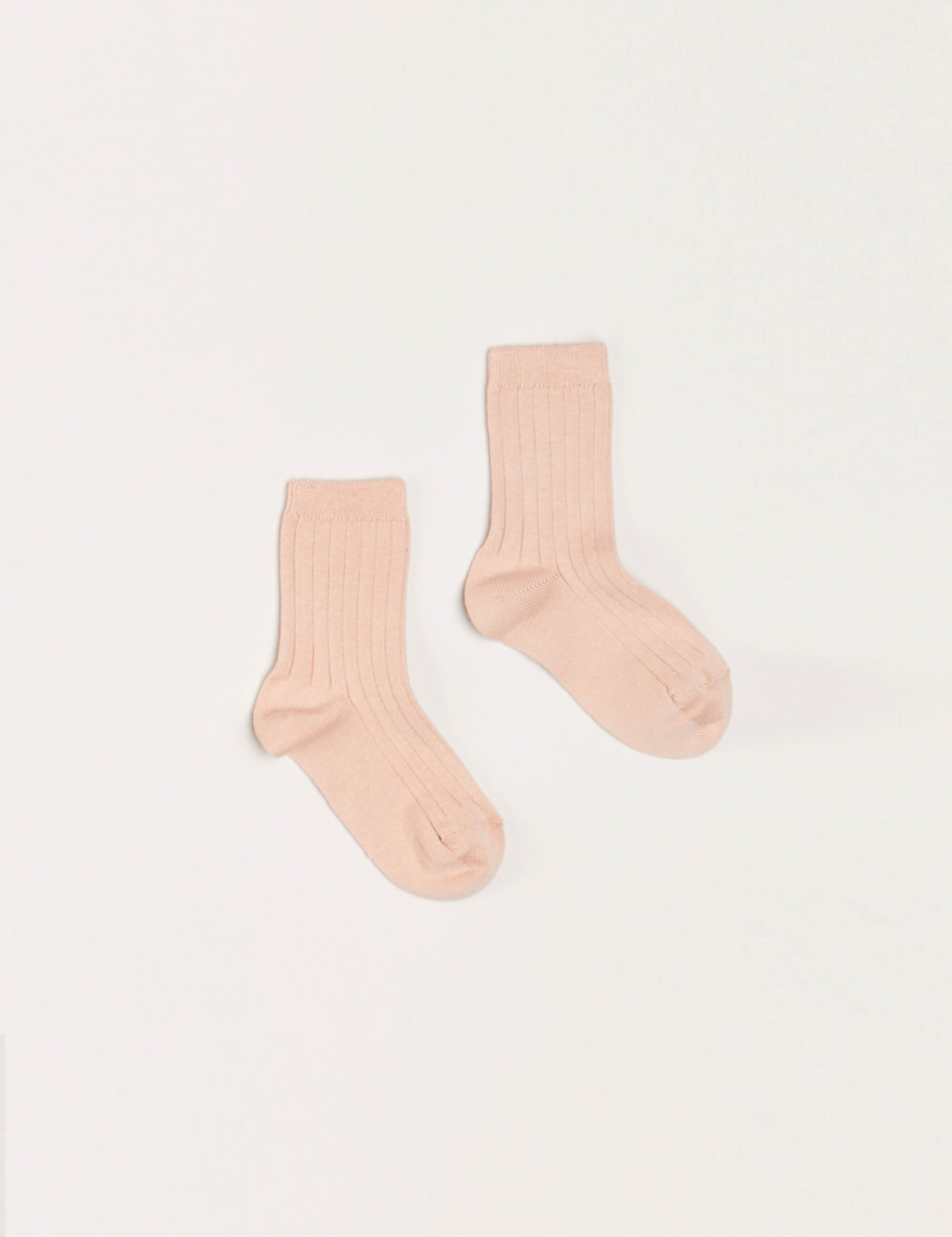 Ribbed Short Socks - Dusty Pink (0mths-10yrs) Socks from Pepa London