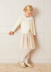 Tulle Glittery Skirt in Gold (18M-10Y) SKIRTS from Pepa London