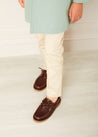 Plain Five Pocket Chino Trousers in Camel (4-10yrs) Trousers  from Pepa London