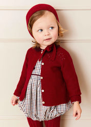 The Ebury Check Romper Baby Girl Look Look  from Pepa London