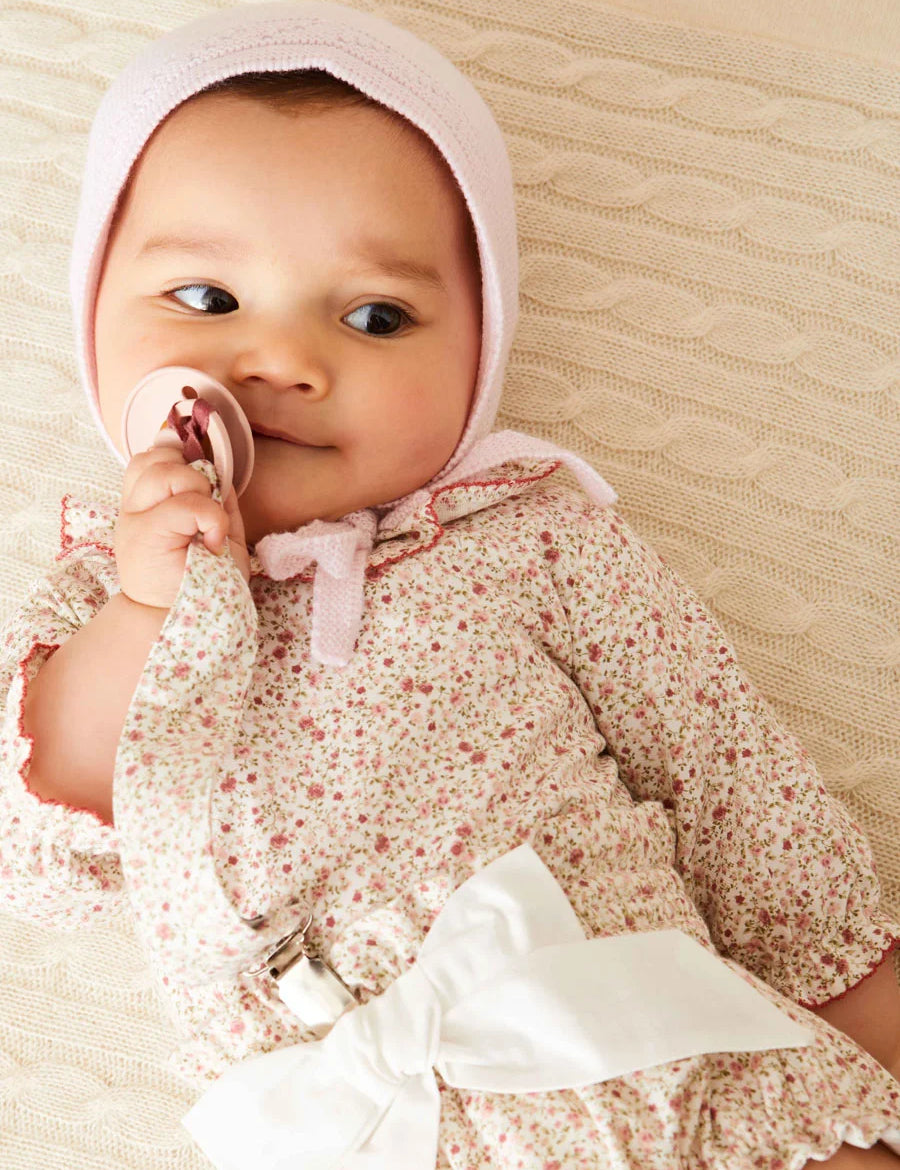 Ophelia Floral Long Sleeve Blouse in Pink (1-6mths) Blouses from Pepa London
