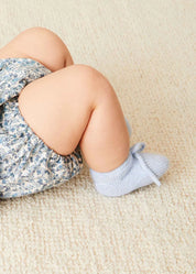 Knitted Booties in Blue Shoes  from Pepa London