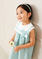 The Mint Trapeze Dress Baby Girl Look Look from Pepa London
