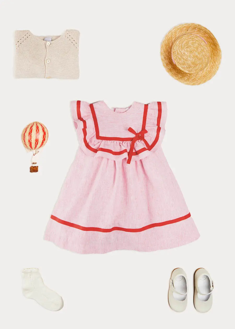 The Striped Ruffle Dress Toddler Girl Look Look from Pepa London