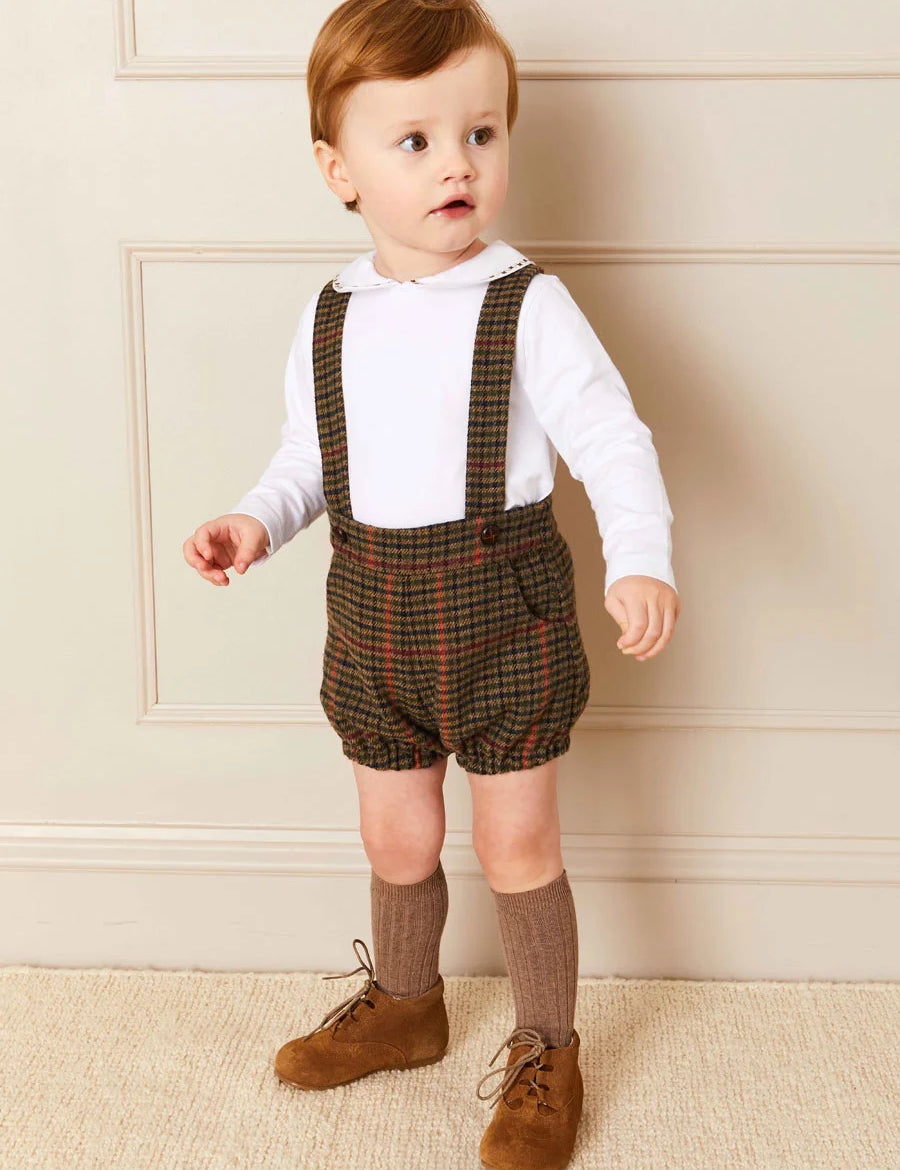 Brown Ribbed Knee-High Socks (3mths-10yrs) Socks from Pepa London