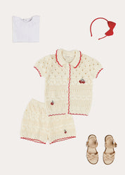The Crochet Cherry Co-ord Girl Look Look from Pepa London
