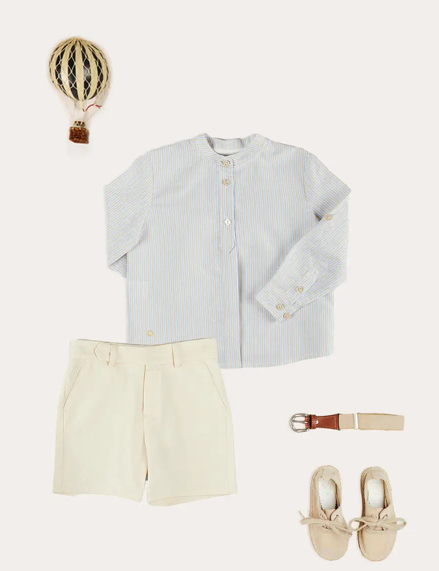 The Stafford Striped Shirt Boy Look Look from Pepa London