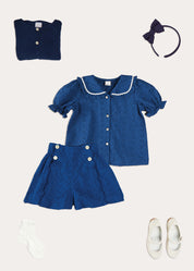 The Blue Broderie Anglaise Girl Look Look from Pepa London