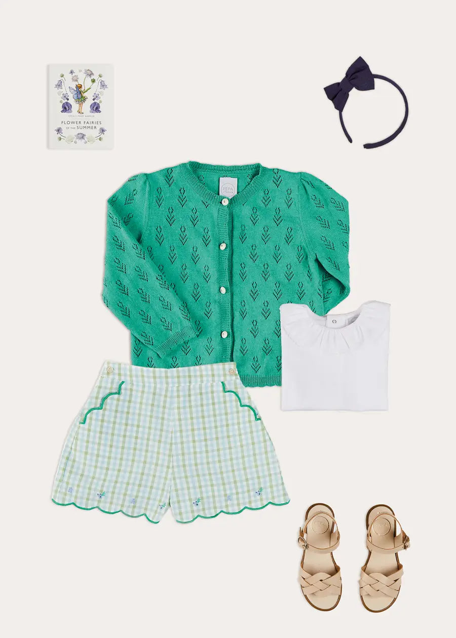 The Maxwell Gingham Shorts Girl Look Look from Pepa London