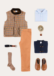 The Vincent Check Vest Gillet Boy Look