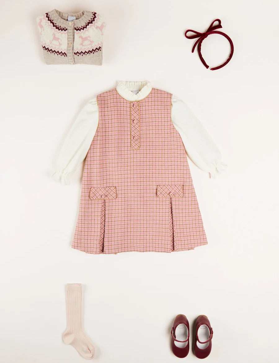 Mary Jane Baby Shoes in Burgundy (20-24EU) Shoes from Pepa London