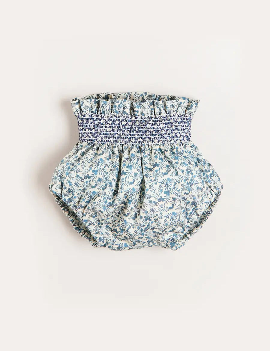 Evelyn Floral Bloomers in Blue (1mth-2yrs) Bloomers from Pepa London