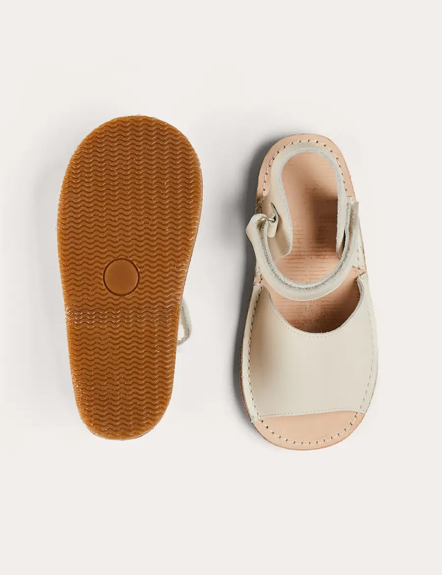 Open Toe Leather Sandals in Ivory (17-30EU) SHOES from Pepa London