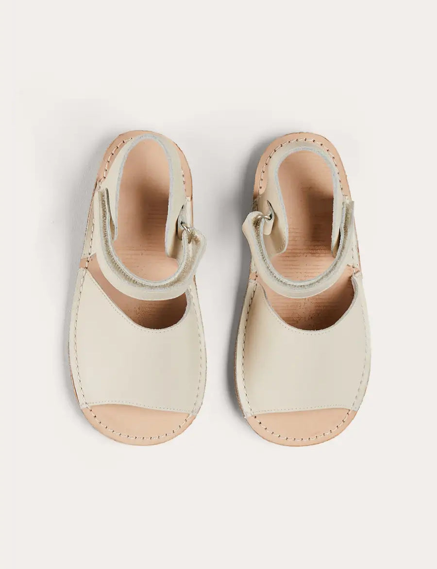 Open Toe Leather Sandals in Ivory (17-30EU) SHOES from Pepa London