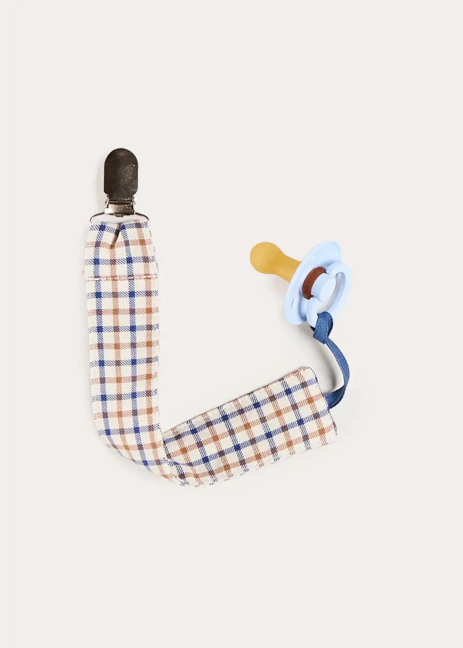 Cadogan Houndstooth Dummy Clip Dummy Clip in Camel (OS) Accessories from Pepa London