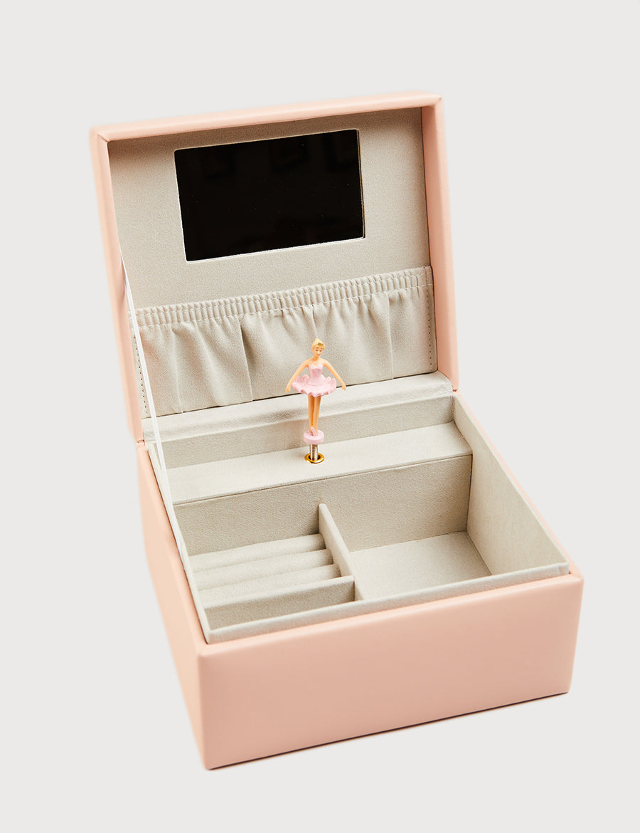 Pink Leather Musical Jewellery Box CASES from Pepa London