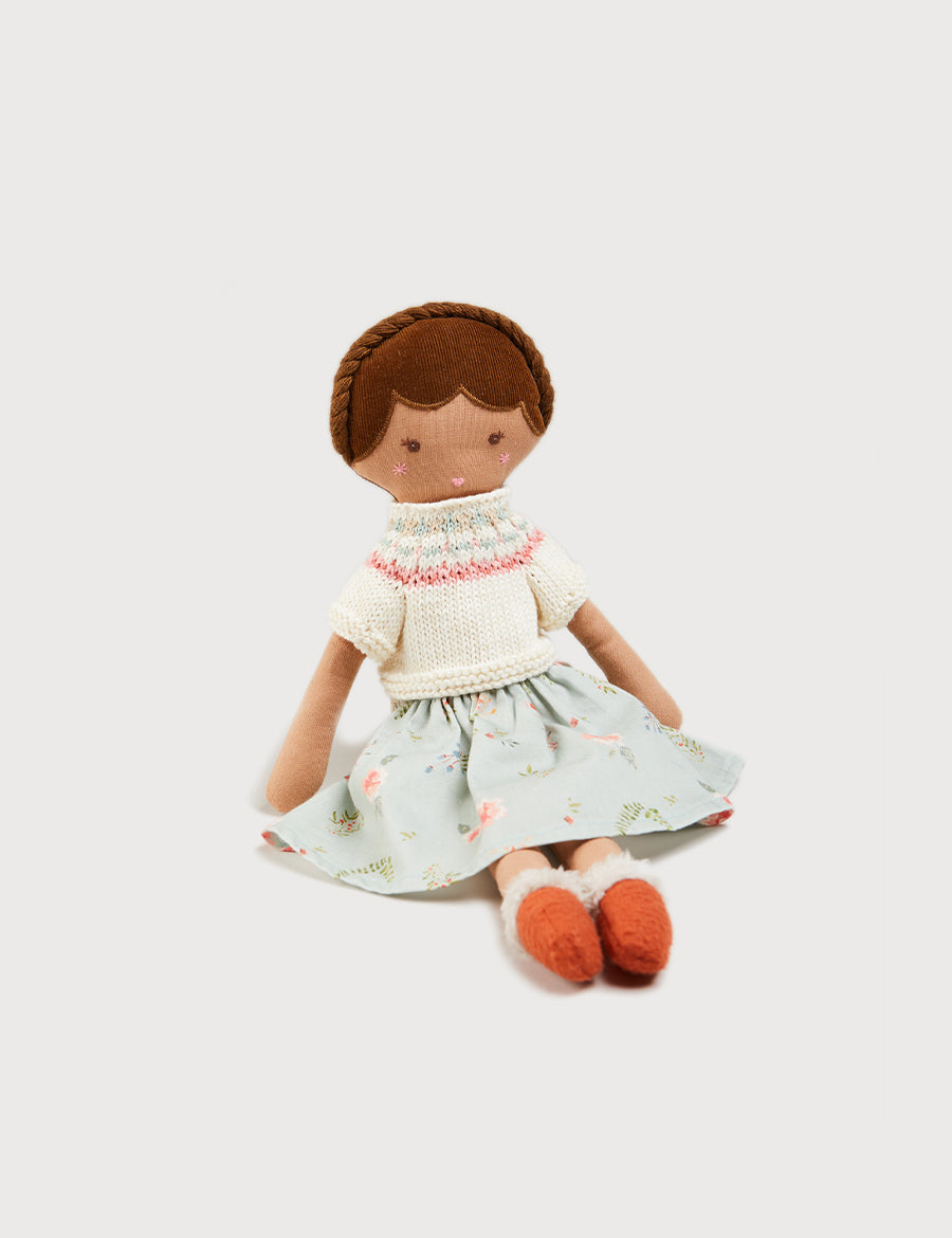 Brunette Dolly in Blue TOYS from Pepa London