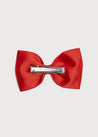 Medium bow clip - Red Hair Accessories  from Pepa London