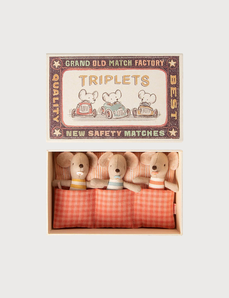Triplet Baby Mice in a Matchbox Toys from Pepa London