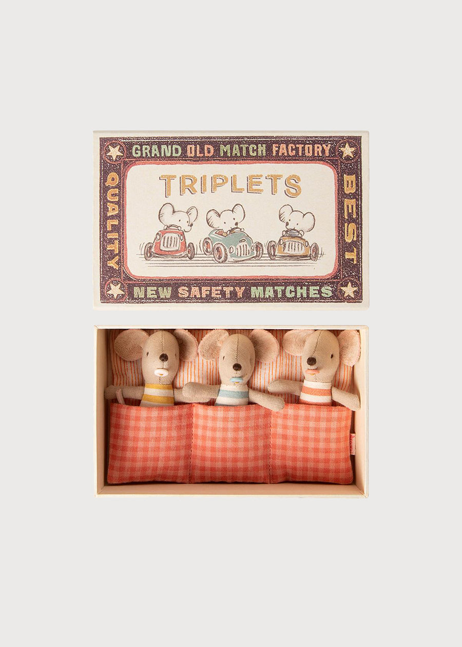Triplet Baby Mice in a Matchbox Toys from Pepa London