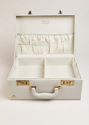 Pale Grey Leather Memory Case Toys from Pepa London
