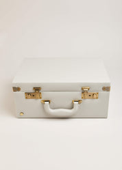 Pale Grey Leather Memory Case Toys from Pepa London