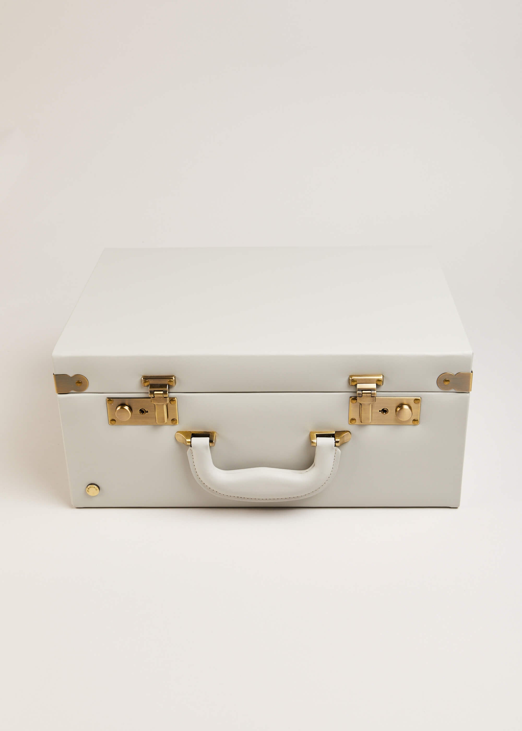 Pale Grey Leather Memory Case Toys from Pepa London