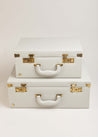 Pale Grey Leather Memory Case Toys  from Pepa London