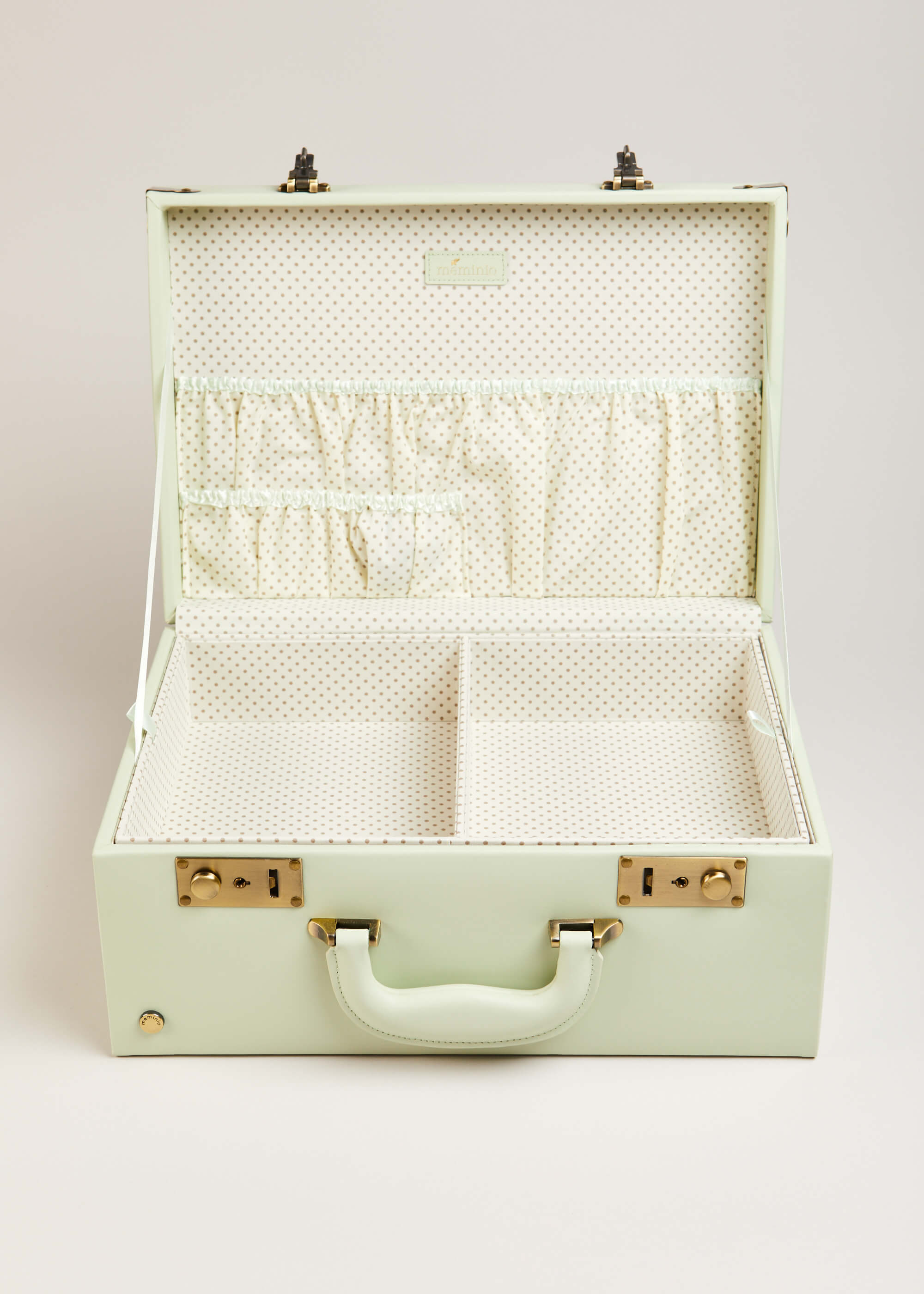 Sage Green Leather Memory Case Toys  from Pepa London