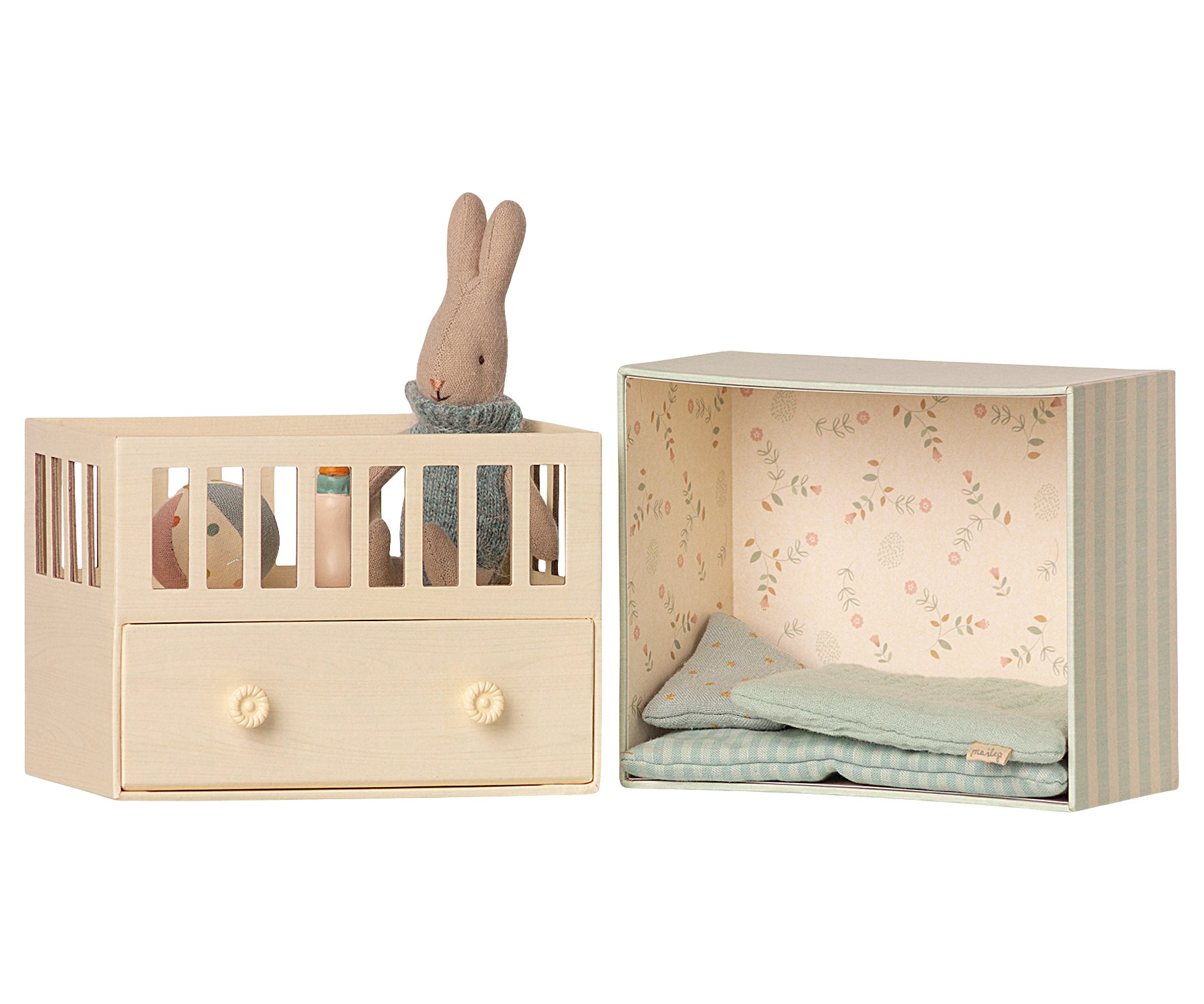 Baby Rabbit With Micro Room in Blue Toys from Pepa London