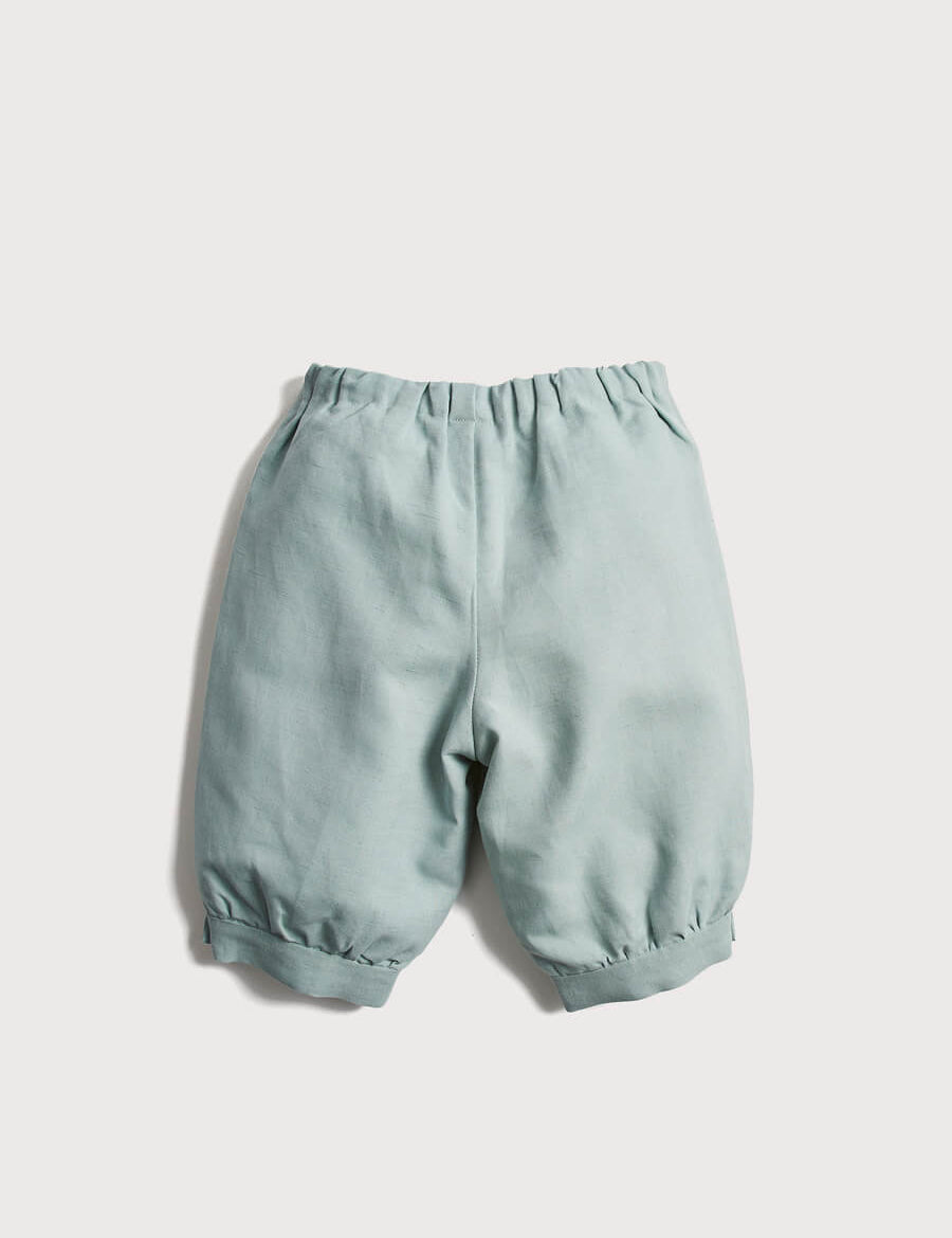 Teal Linen Pageboy Knickerbockers (12mths-10yrs) Trousers from Pepa London