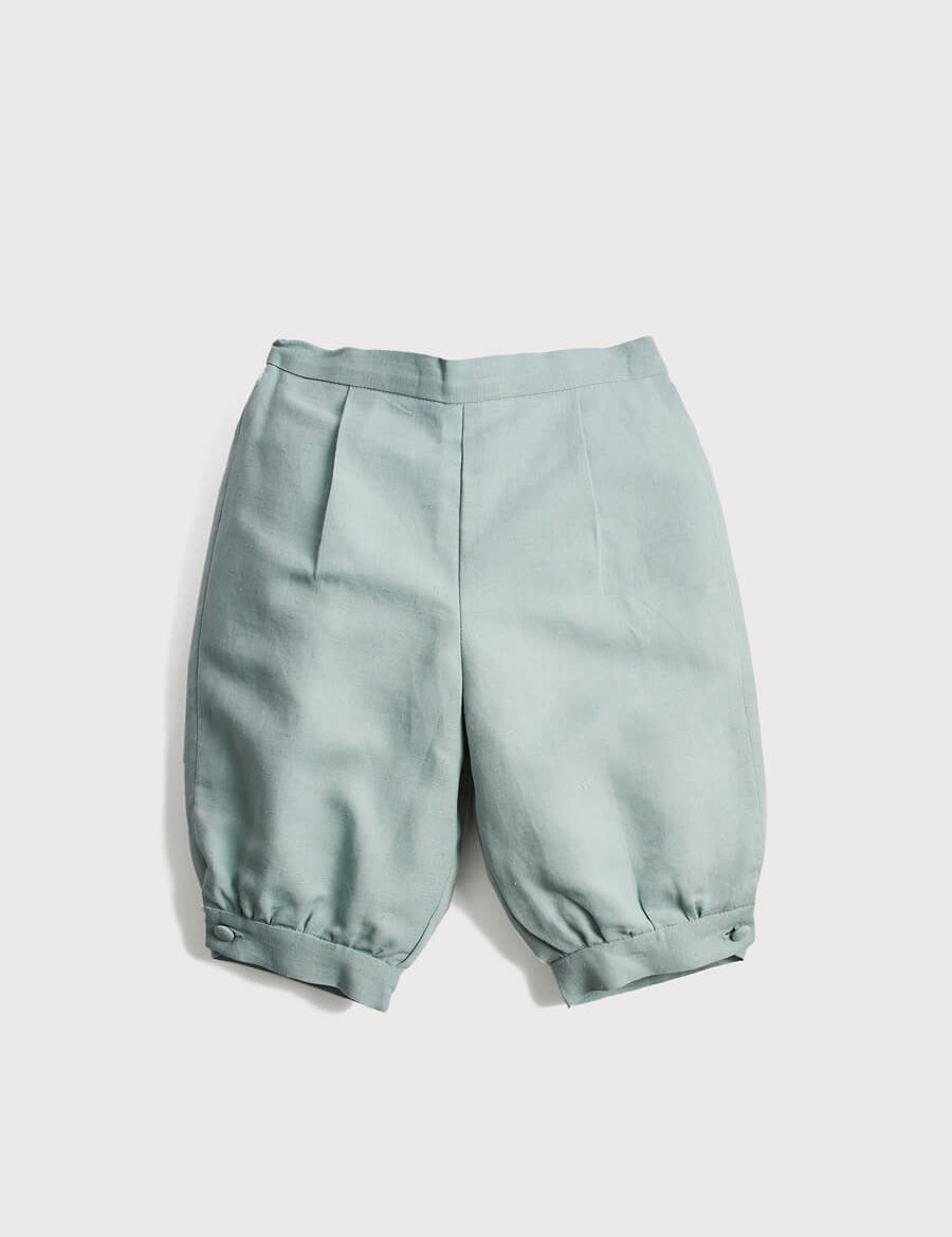 Teal Linen Pageboy Knickerbockers (12mths-10yrs) Trousers from Pepa London