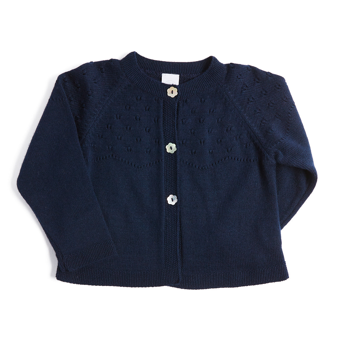 Classic Cardigan in Navy (12mths-10yrs) Knitwear from Pepa London