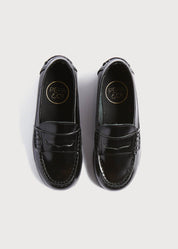 Leather Black Moccasins (26-32EU) Shoes  from Pepa London