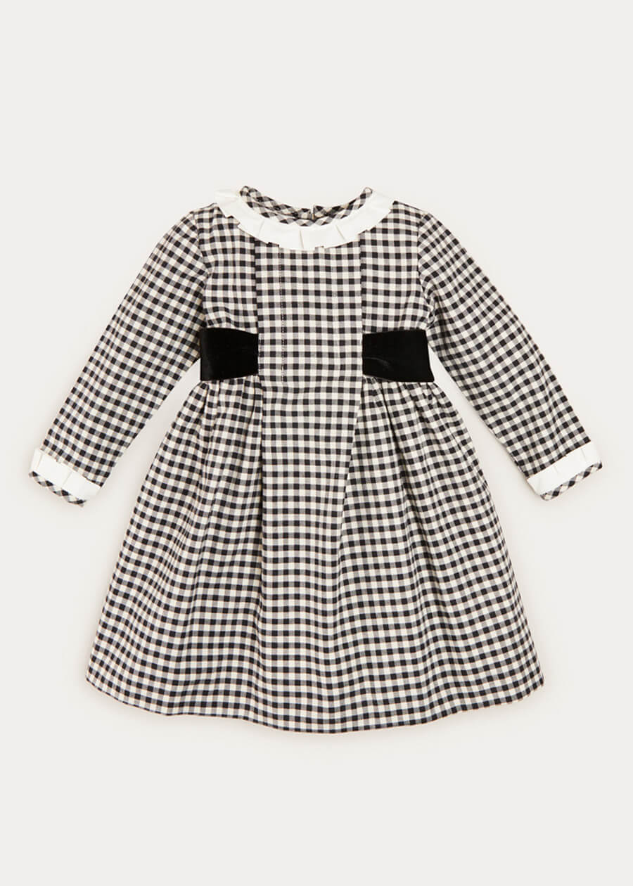 Black and white gingham baby outlet dress