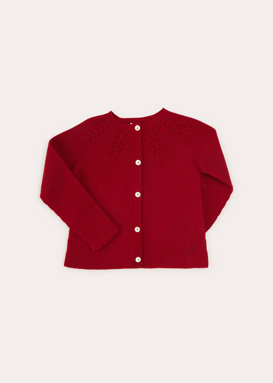 Burgundy cardigan 2025 baby girl