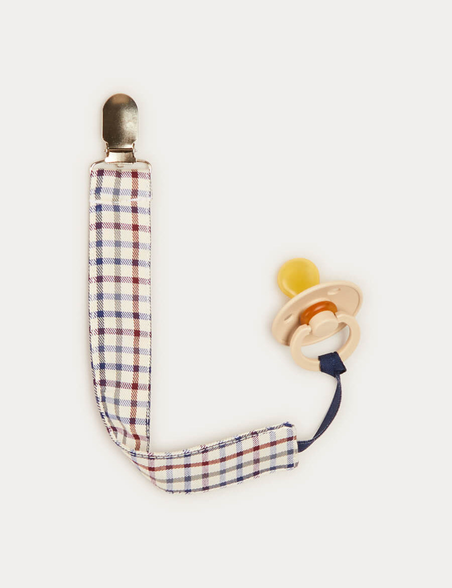 Check Dummy Clip In Beige ACCESSORIES from Pepa London