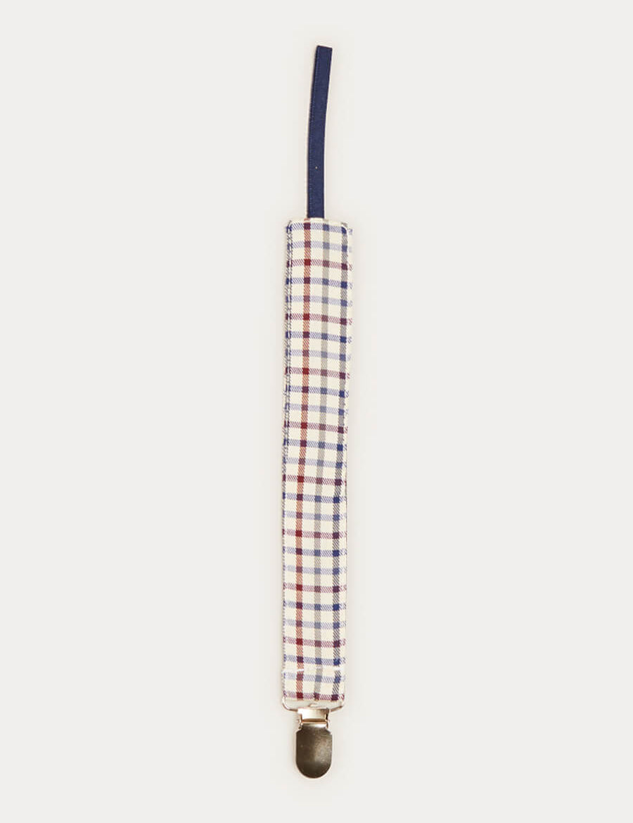 Check Dummy Clip In Beige ACCESSORIES from Pepa London