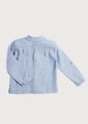 Striped Linen Shirt in Mid Blue (4-10yrs) Shirts  from Pepa London