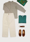 Pocket Detail Chino Trousers in Beige (4-10yrs) Trousers  from Pepa London