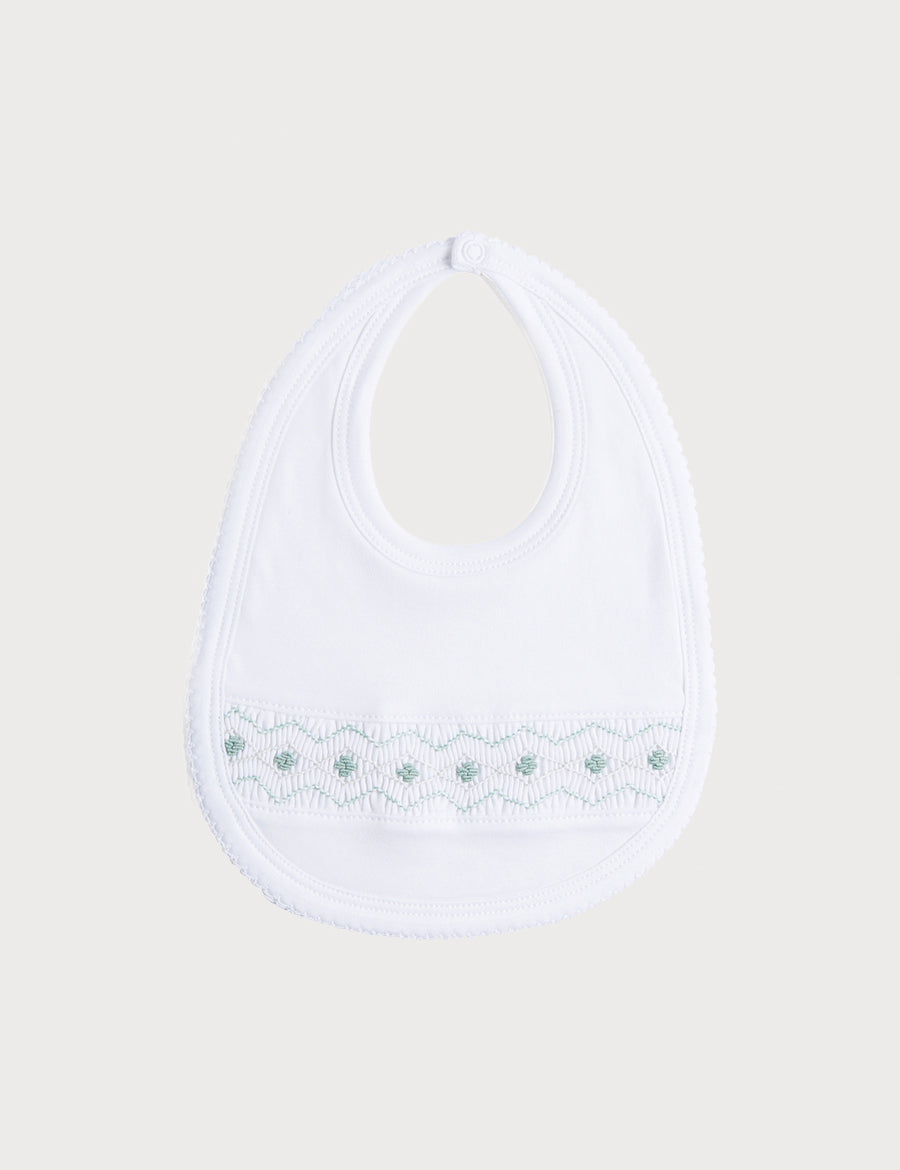 Green Hand Smocked Bib Accessories from Pepa London