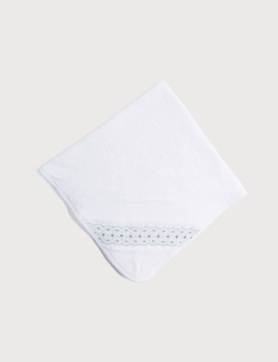 Green Hand Smocked Towel Accessories from Pepa London