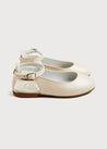 Open Heel Strappy Leather Sandals in Ivory (24-34EU) Shoes  from Pepa London