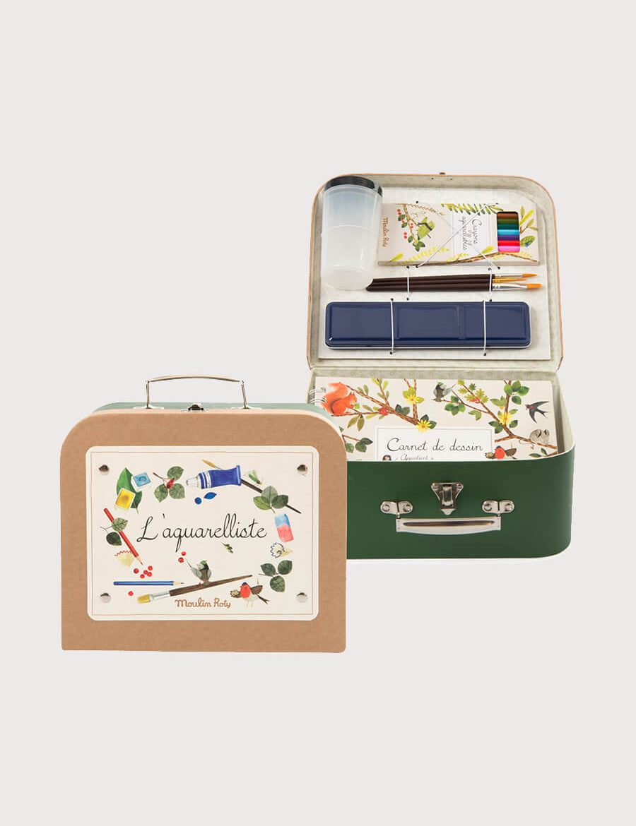 Watercolour Artists Kit In Mini Suitcase Toys from Pepa London