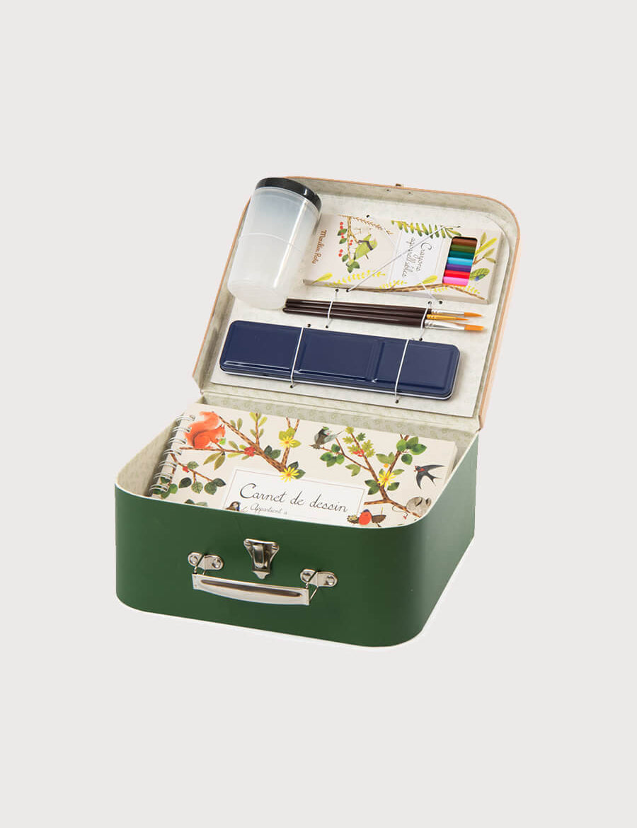 Watercolour Artists Kit In Mini Suitcase Toys from Pepa London
