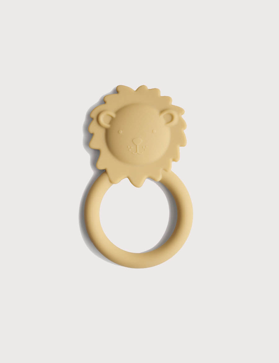 Lion Teether in Yellow Accessories from Pepa London