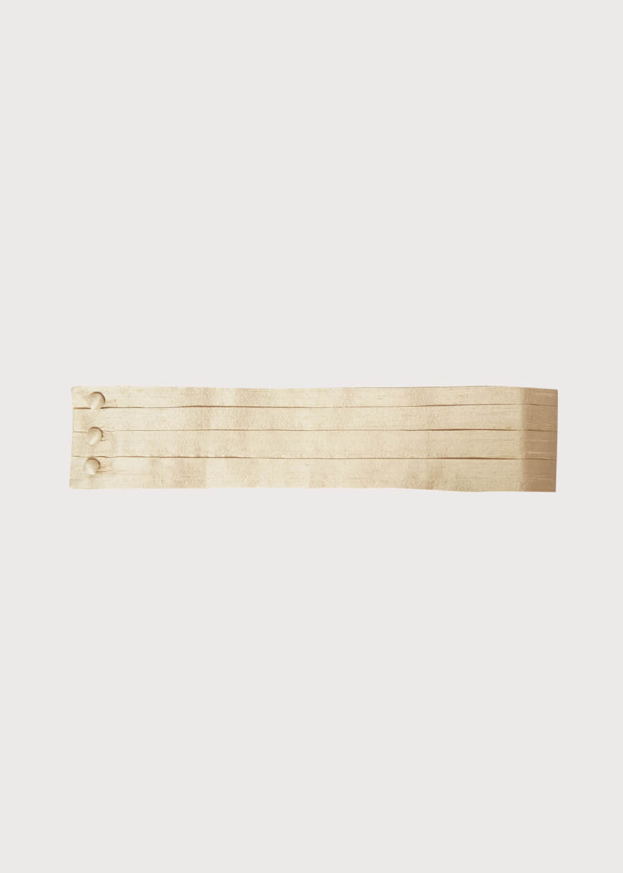Beige Silk Pageboy Cummerbund Belts  from Pepa London