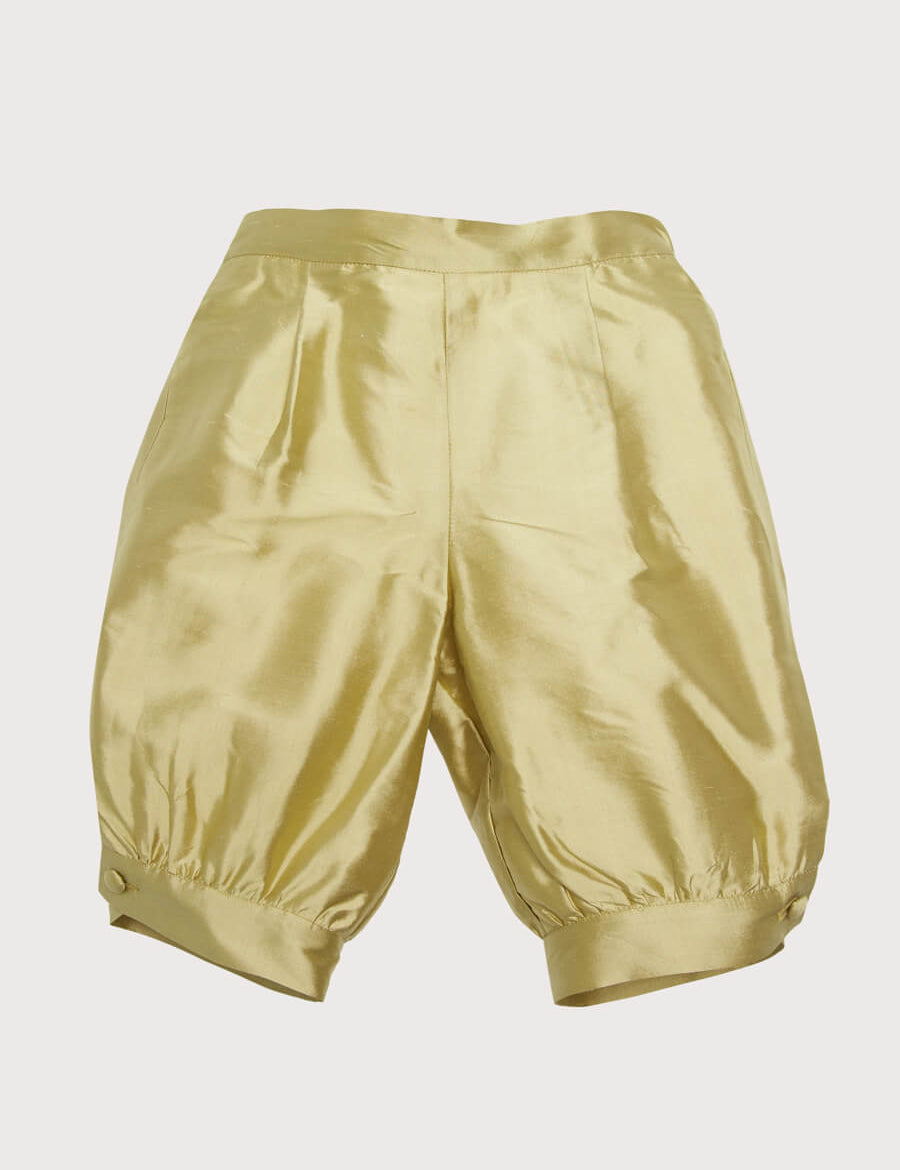 Green Silk Pageboy Knickerbockers (12mths-10yrs) Trousers from Pepa London