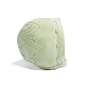 Green Cotton Bonnet Knitted Accessories  from Pepa London