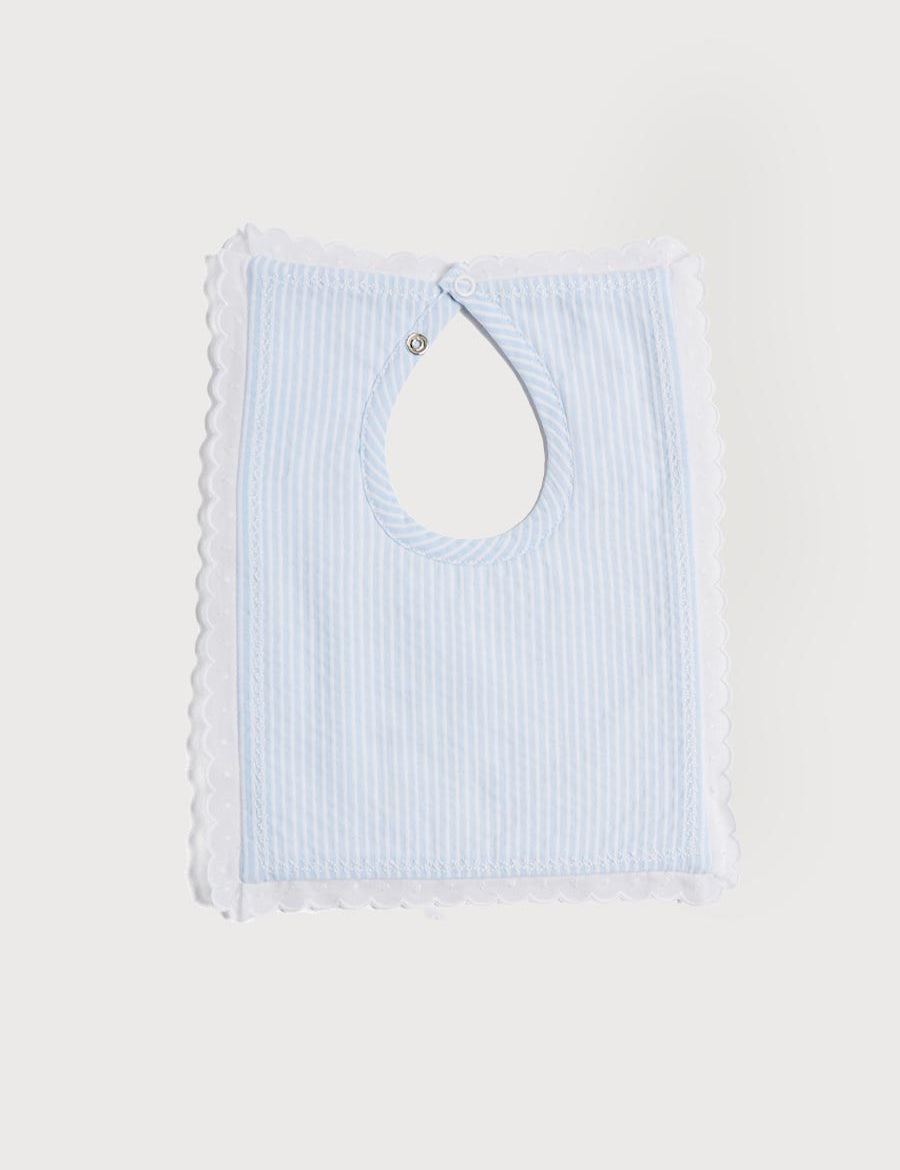 Blue Striped Cotton Bib Accessories from Pepa London